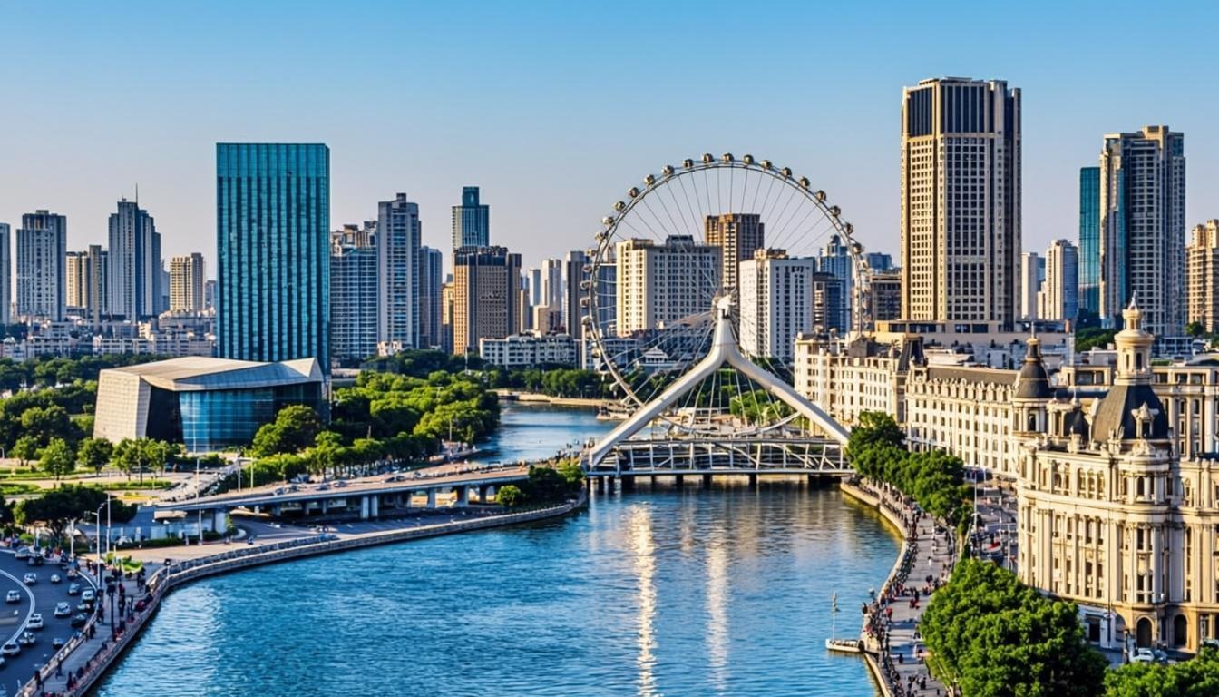 天津市服务区域 - 天津城市地标 海河 天津之眼